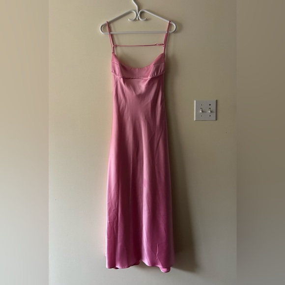 Zara Viral Slip Dress Out Pink Long Gown bloggers favourite - Picture 10 of 16